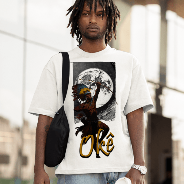 Camiseta Okê Caboclo e lua