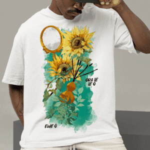 Camiseta Oxum e Ossain ferramentas