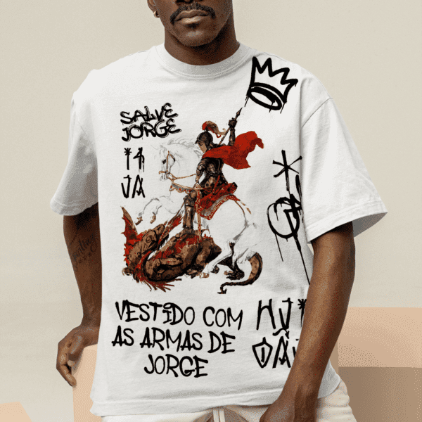 Camiseta São Jorge pixação