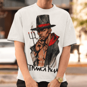 Camiseta Tranca Rua fumando