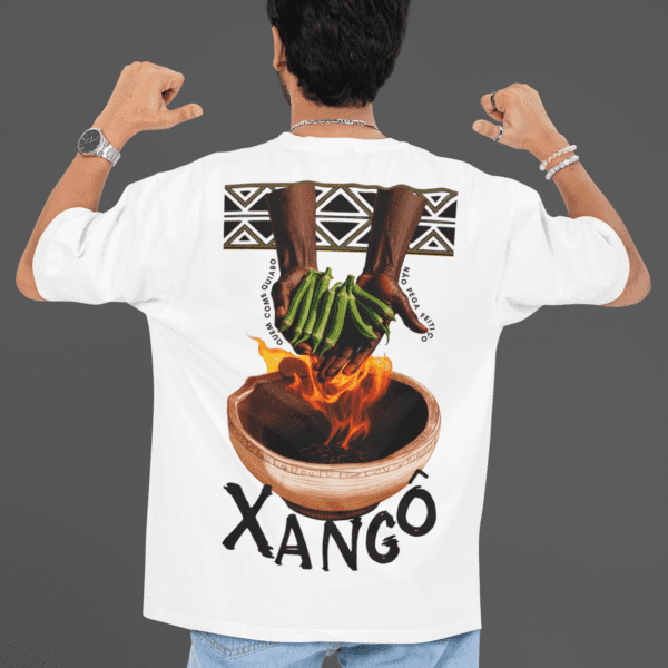 Camiseta Xangô e quiabo