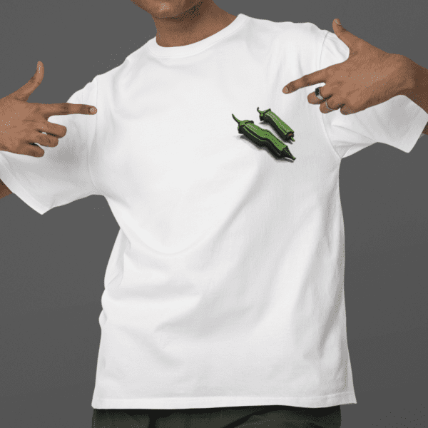 Camiseta Xangô e quiabo frente