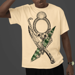 Camiseta Yemanjá e Ogum ferramentas