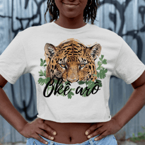 Cropped Oxóssi onça pintada