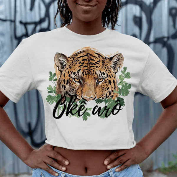 Cropped Oxóssi onça pintada