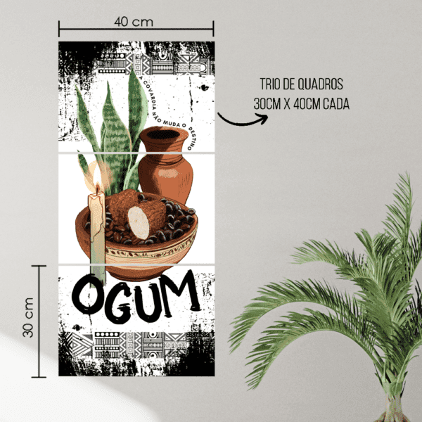 Quadros Ogum oferenda