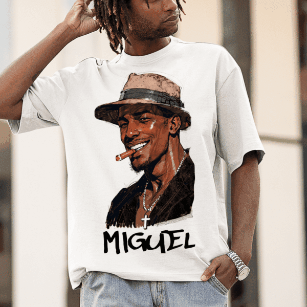 Camiseta Malandro Miguel fumando