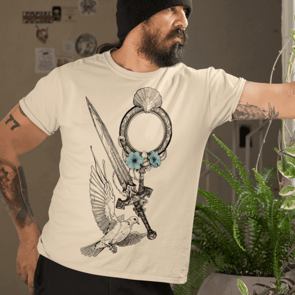 Camiseta Yemanjá e Oxaguian ferramenta