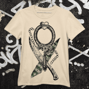 Camiseta Oxum e Ogum ferramentas