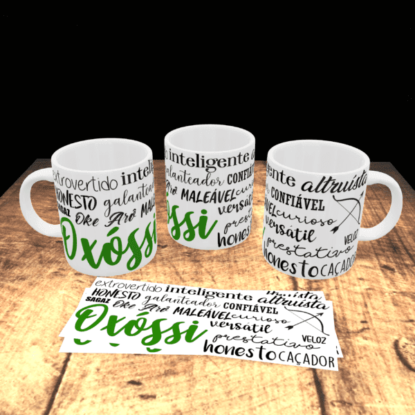 Caneca qualidades de Oxóssi