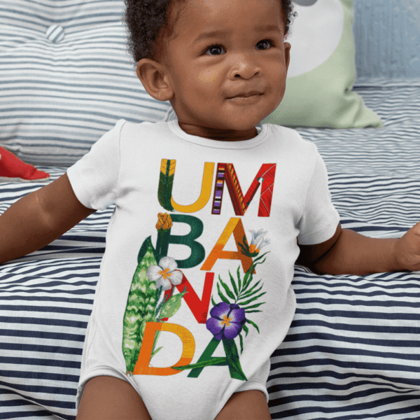 Body Infantil Umbanda colorido