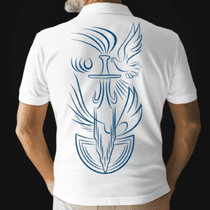 Camisa polo Oxaguian nunca foi sorte costas
