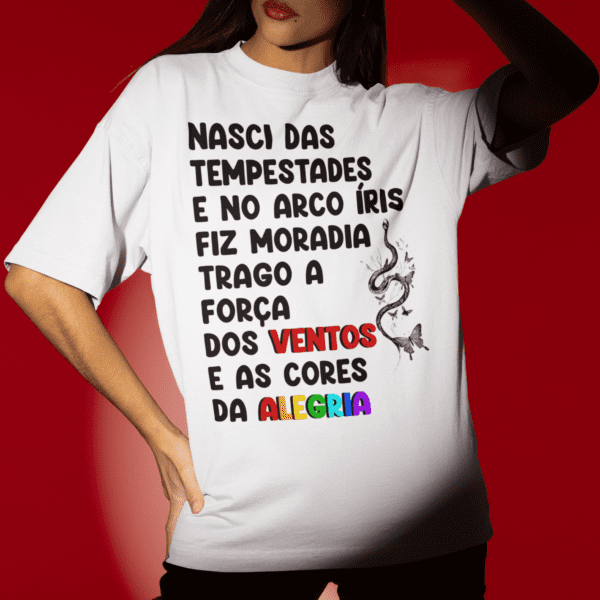 Camiseta Nasci de Iansã e Oxumarê