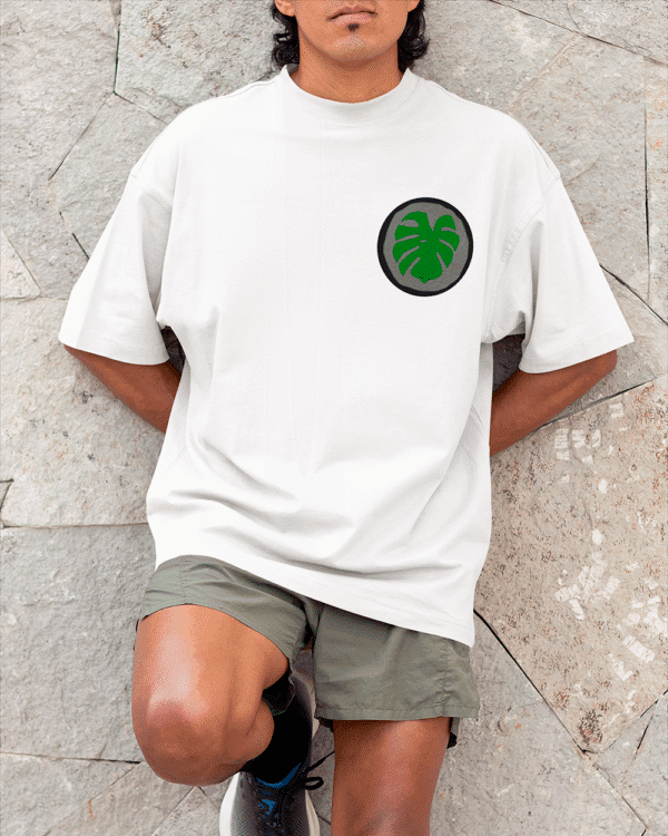 Camiseta Oxóssi oferenda branco frente