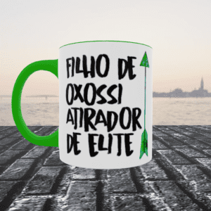 Caneca Filho de Oxóssi atirador
