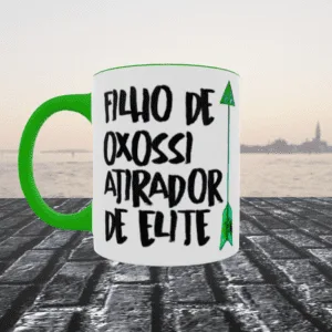 Caneca Filho de Oxóssi atirador