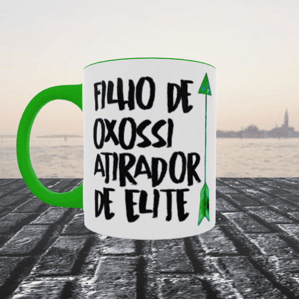 Caneca Filho de Oxóssi atirador