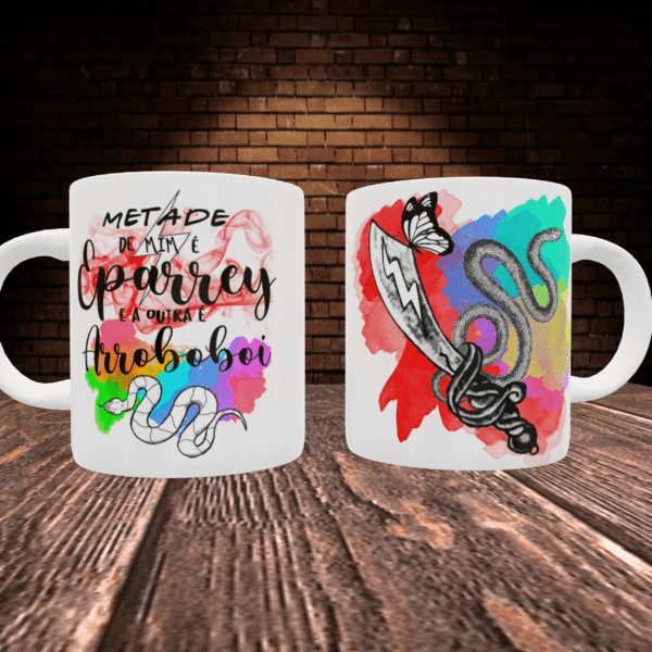 Caneca Metade Iansã e Oxumarê