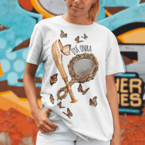 Camiseta Oyá Onira borboletas