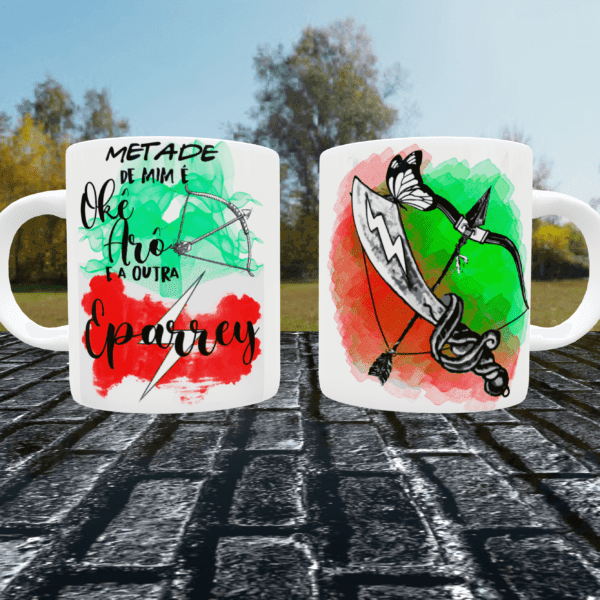Caneca Metade Oxóssi e Iansã