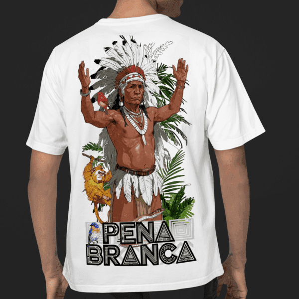 Camiseta Caboclo Pena Branca verso