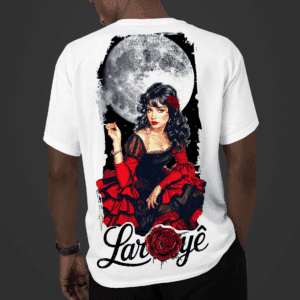 Camiseta Laroyê Pombagira costas