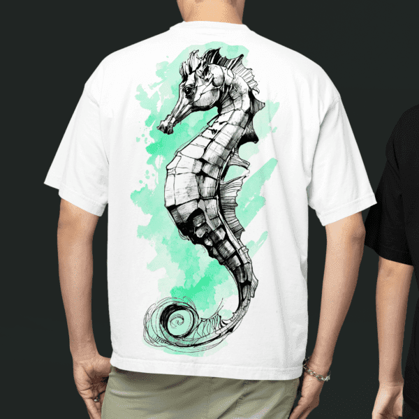 Camiseta Logun Edé cavalo marinho