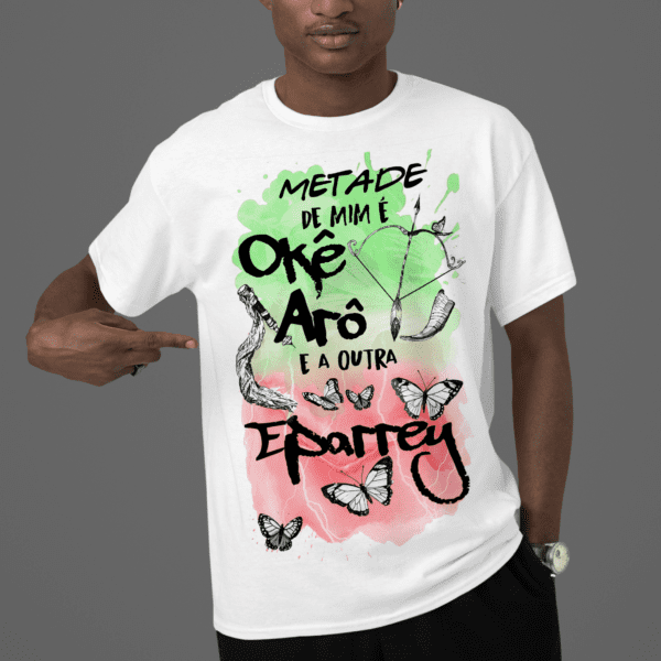 Camiseta Metade Oxóssi e Iansã