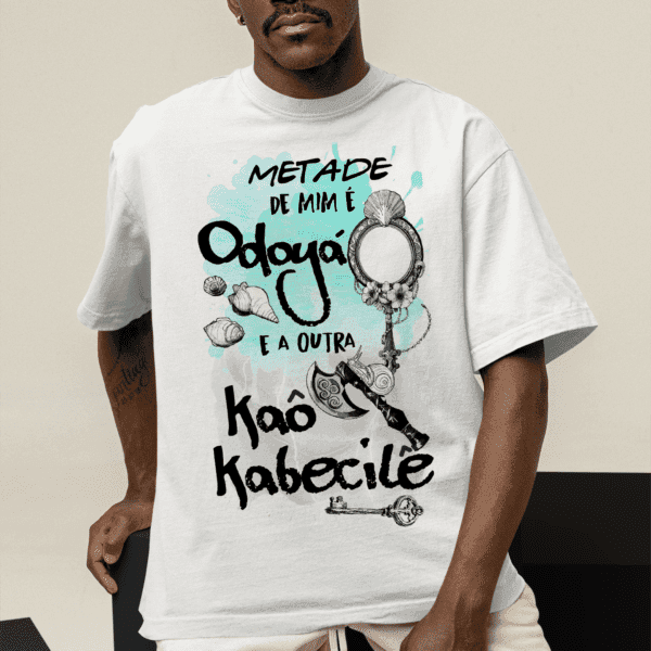 Camiseta Metade Yemanjá e Airá