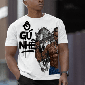 Camiseta Ogum com lobo