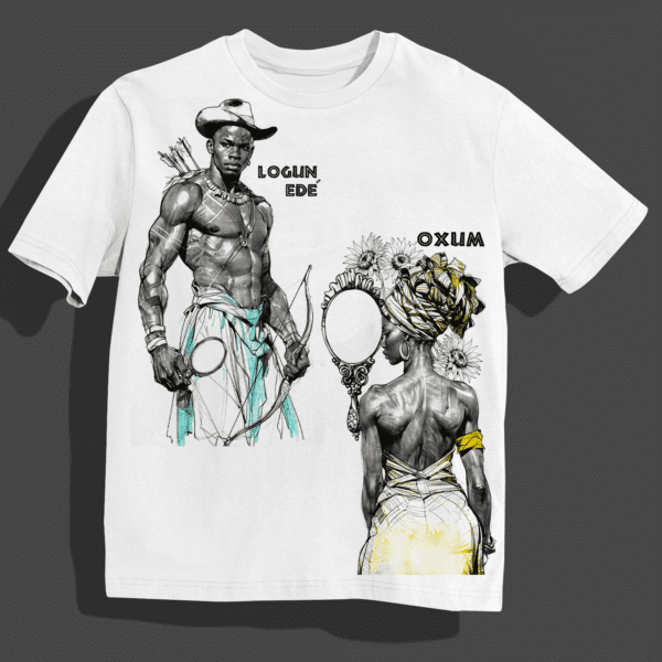 Camiseta de Oxum e Logun Edé