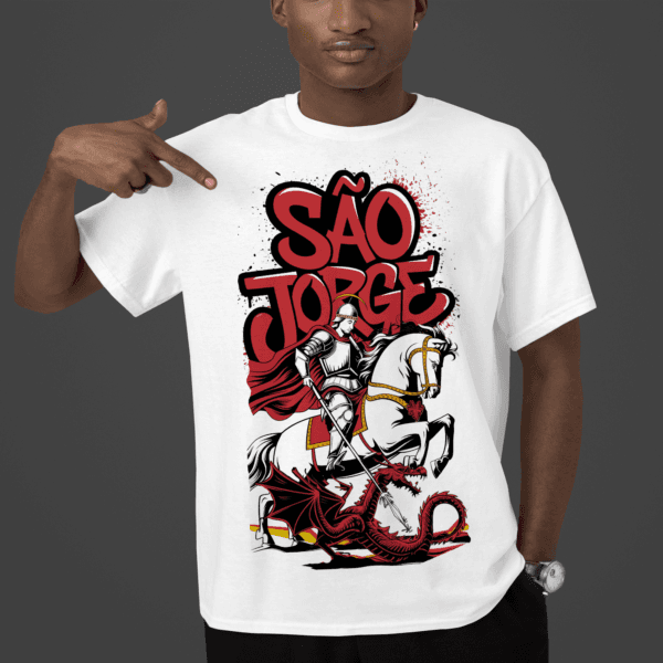 Camiseta pixação de São Jorge