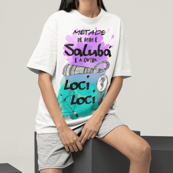 Camiseta Metade Nanã e Logun Edé