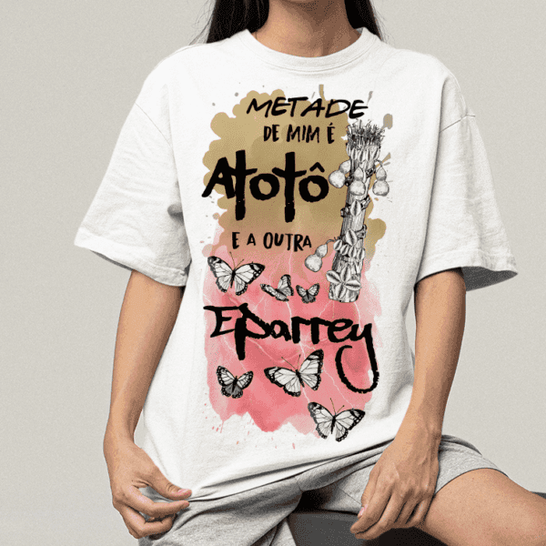 Camiseta Metade Omolu e Iansã