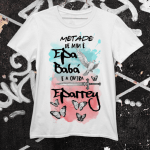 Camiseta Metade Oxaguian e Iansã