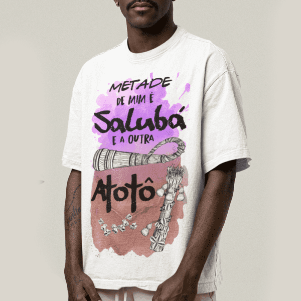 Camiseta Metade Nanã e Omolu