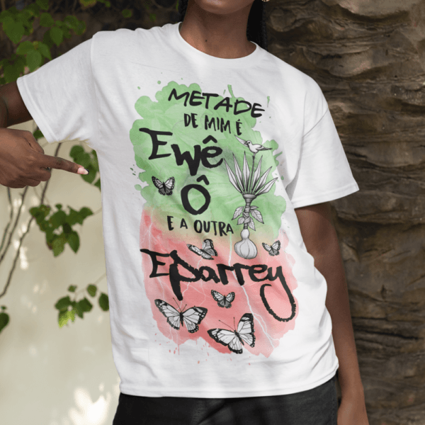 Camiseta Metade Ossain e Iansã