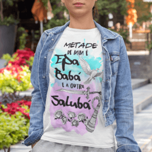 Camiseta Metade Oxaguian e Nanã
