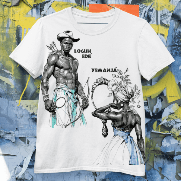 Camiseta de Yemanjá e Logun Edé