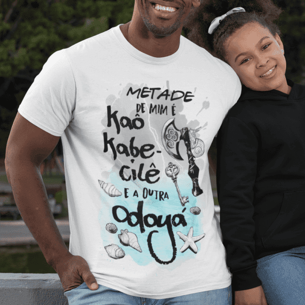 Camiseta Metade Airá e Yemanjá