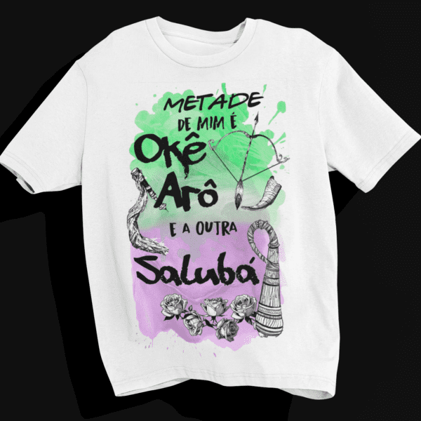 Camiseta Metade Oxóssi e Nanã