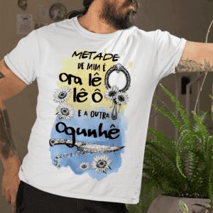 Camiseta Metade Oxum e Ogum