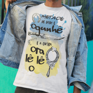 Camiseta Metade Ogum e Oxum