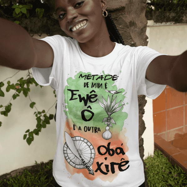Camiseta Metade Ossain e Obá