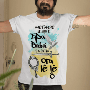 Camiseta Metade Oxaguian e Oxum
