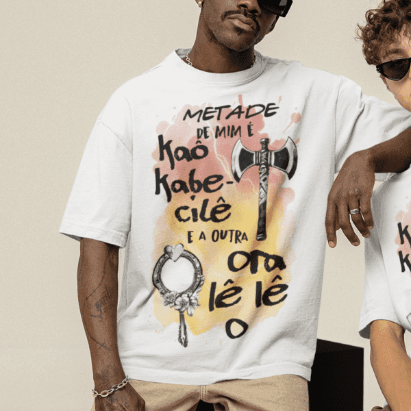Camsieta Metade Xangô e Oxum