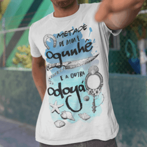 Camiseta Metade Ogum e Yemanjá
