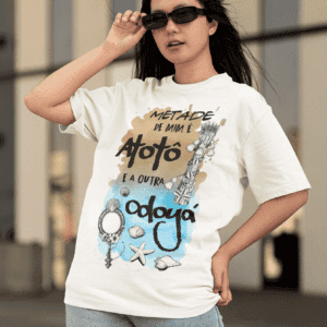 Camiseta Metade Omolu e Yemanjá
