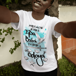 Camiseta Metade Oxaguian e Yemanjá