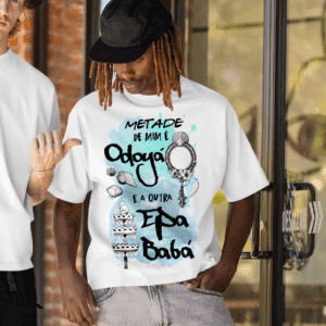 Camiseta Metade Yemanjá e Oxalá